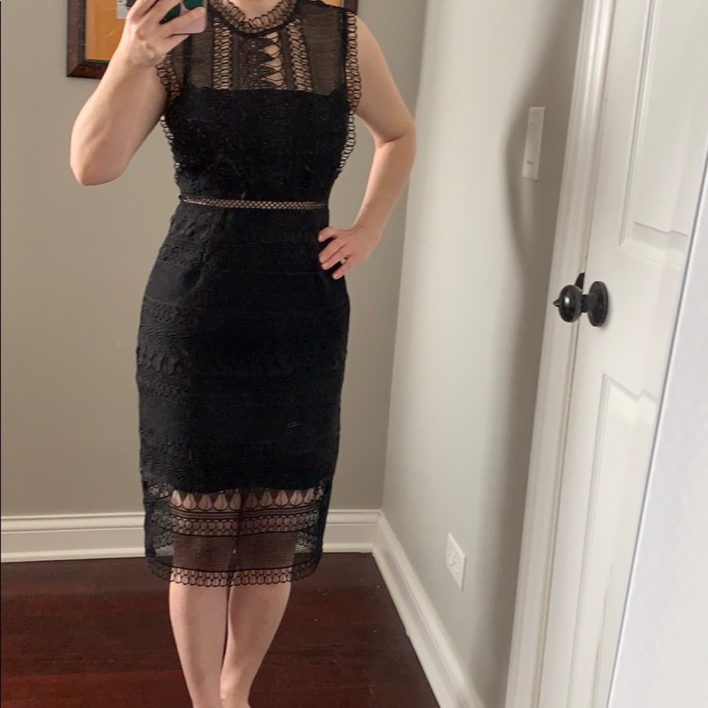 Beautiful lace Bardot dress